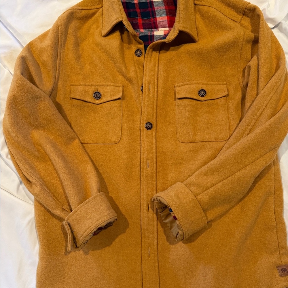 The Normal Brand Golden Brightside Shirt Jacket with Plaid Lining